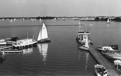 841844 Gezicht op de jachthaven aan de Veendijk bij Oud-Loosdrecht.